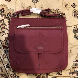 NWT Vera Bradley Mailbag Crossbody Maroon